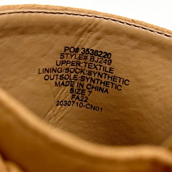 J. Crew Women’s Sueded Vegan Leather Clogs, Camel Tan with Gold Studs - 7 - Picture 16 of 16